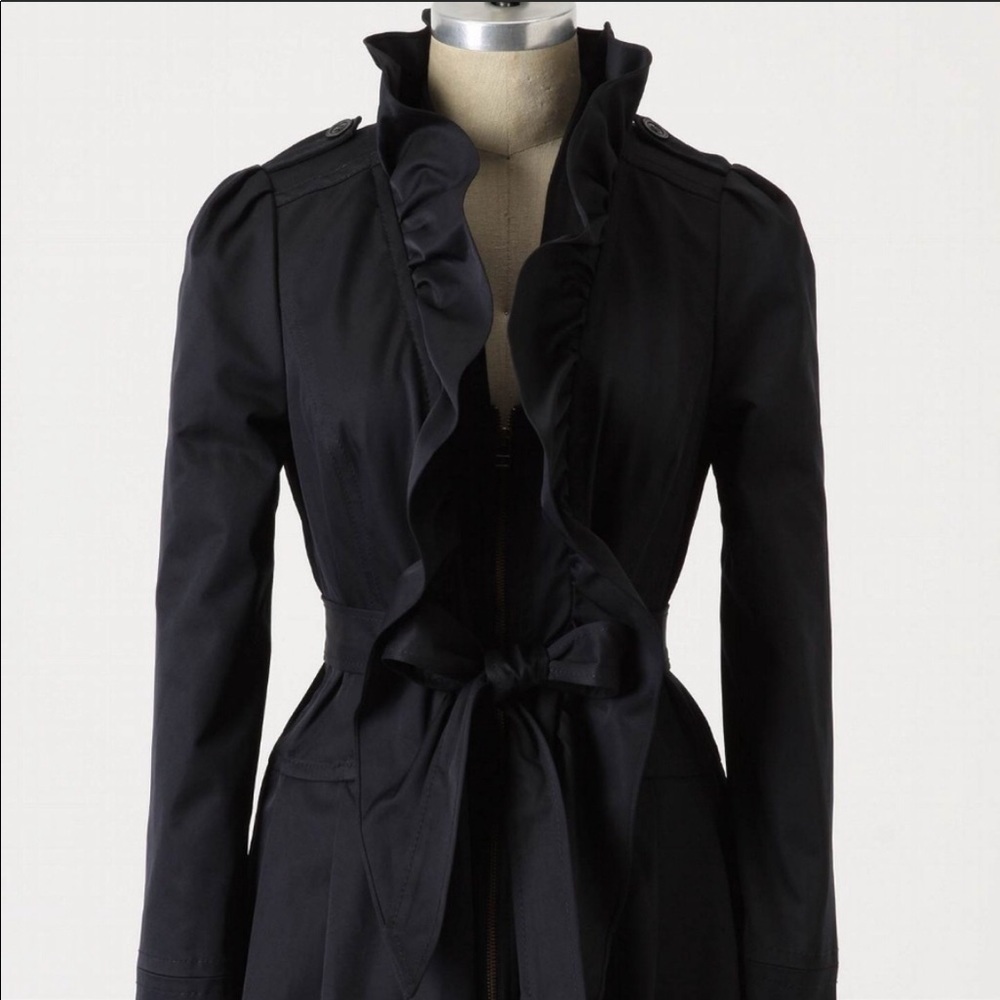 Anthropologie Idra Clinton Ruffle Jacket